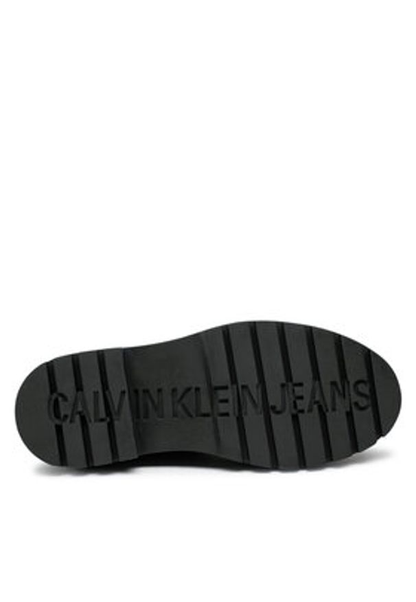Calvin Klein Jeans Kalosze Mid Rainboot Chelsea YW0YW01034 Czarny. Kolor: czarny. Materiał: syntetyk