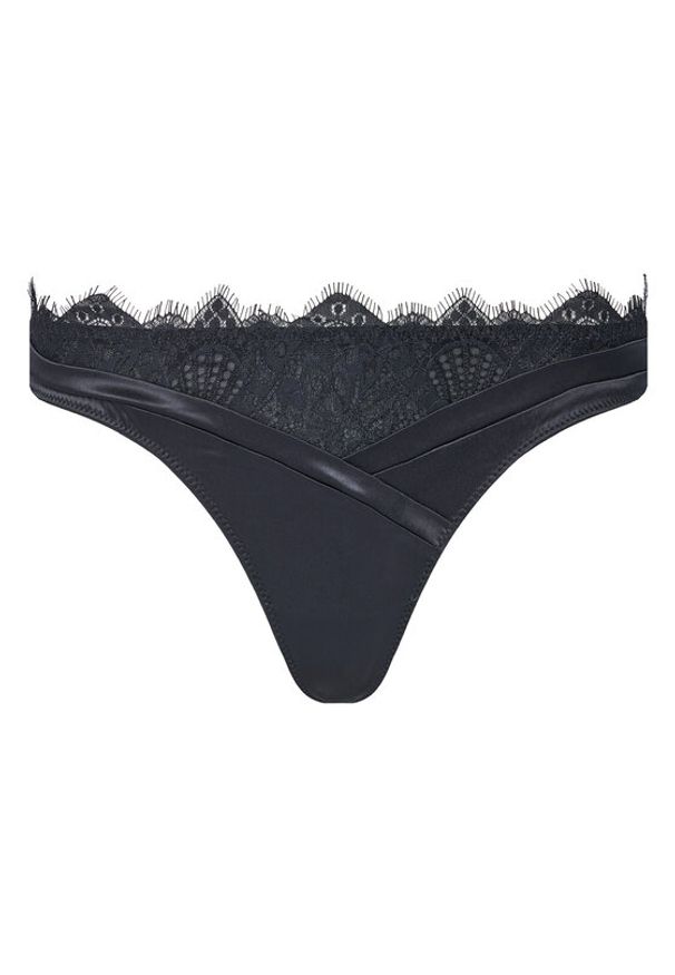 Hunkemöller Stringi Zoe 303112 Czarny. Kolor: czarny. Materiał: syntetyk