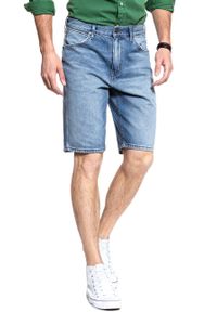 Wrangler - KRÓTKIE SPODENKI WRANGLER DENIM SHORT SLEDGEHAMMER W14CGW15X. Materiał: denim. Długość: krótkie #5