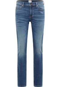 Męskie Spodnie Jeansowe Mustang Style Vegas Slim Denim Blue 1016310 5000 434