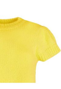 VICHER - Żółty sweter z wełny HAIKU. Kolor: żółty. Materiał: wełna