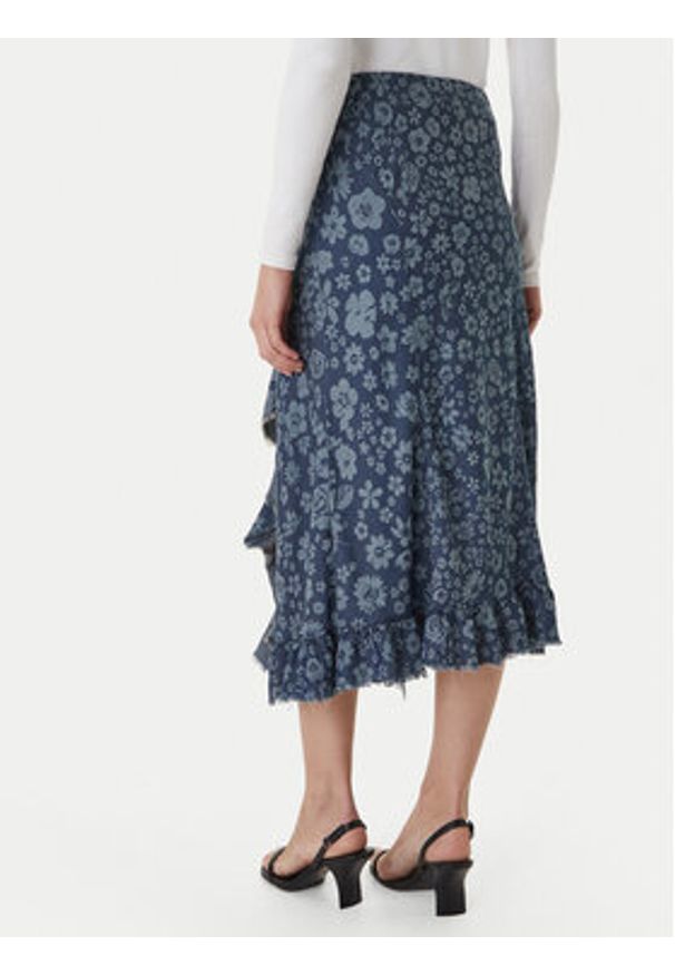 Desigual Spódnica jeansowa Anem 26SWFW04 Niebieski Regular Fit. Kolor: niebieski. Materiał: lyocell