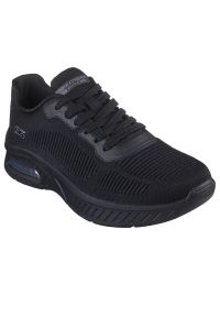 skechers - Buty męskie Skechers Squad Air Close Encounter 118200BBK - czarne. Okazja: na co dzień. Zapięcie: sznurówki. Kolor: czarny. Materiał: guma, materiał. Szerokość cholewki: normalna. Model: Skechers Sport