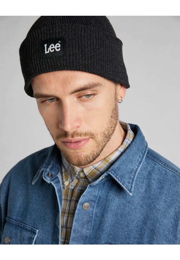 Lee - LEE BEANIE MĘSKA CZAPKA ZIMOWA LP514701 112320586. Sezon: zima