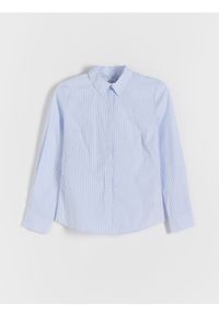 Reserved - Koszula z bawełną - jasnoniebieski. Kolor: niebieski. Materiał: bawełna. Styl: klasyczny #1