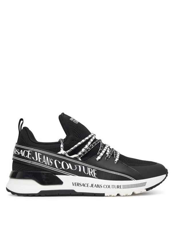 Versace Jeans Couture Sneakersy 79YA3SA3 ZSD03 Czarny. Kolor: czarny. Materiał: materiał