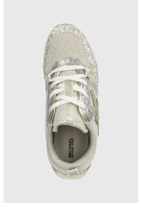 Michael Kors sneakersy dziecięce kolor beżowy. Zapięcie: sznurówki. Kolor: beżowy. Materiał: guma #4