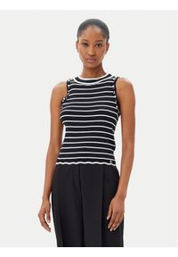 Artigli - ARTIGLI Sweter ACMA001916 034 Czarny Regular Fit. Kolor: czarny. Materiał: wiskoza