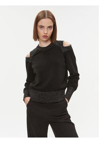 DKNY Sweter P3MSCJ79 Czarny Regular Fit. Kolor: czarny. Materiał: syntetyk #1