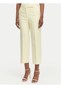 Morgan Spodnie materiałowe 261-PVADO.F Żółty Regular Fit. Kolor: żółty. Materiał: syntetyk #1