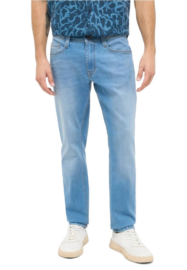 Męskie Spodnie Jeansowe Mustang Style Oregon Slim Denim Blue 1016316 5000 303