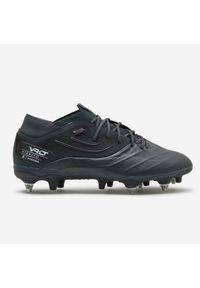 KIPSTA - Buty do piłki nożnej Kipsta Viralto IV SG Pro Evolution skóra Premium. Kolor: szary, niebieski, wielokolorowy. Materiał: skóra. Szerokość cholewki: normalna. Sport: piłka nożna