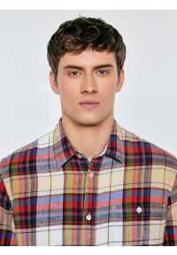 Big-Star - Koszula męska flanelowa wielokolorowa Flaneno 603. Okazja: na co dzień. Kolor: czerwony. Materiał: materiał. Długość rękawa: długi rękaw. Długość: długie. Styl: casual #5