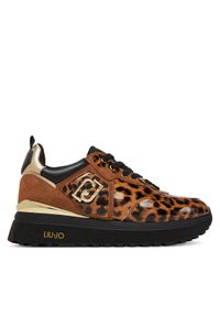 Liu Jo Sneakersy Maxi Wonder 01 BF5009 EX332 Brązowy. Kolor: brązowy. Materiał: skóra