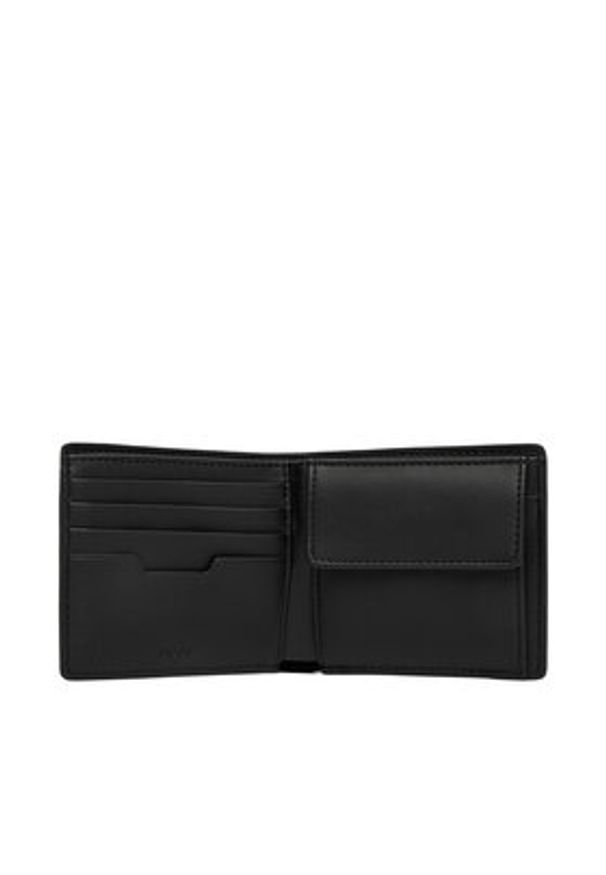 BOSS Portfel Lewys 50563638 Czarny. Kolor: czarny. Materiał: skóra