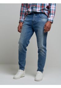 Big-Star - Spodnie jeans męskie loose Colson 258. Okazja: na co dzień. Kolor: niebieski. Styl: casual, elegancki #3