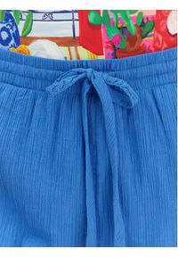 Seafolly Szorty materiałowe Crinkle 55429-SH Niebieski Regular Fit. Kolor: niebieski. Materiał: bawełna #3