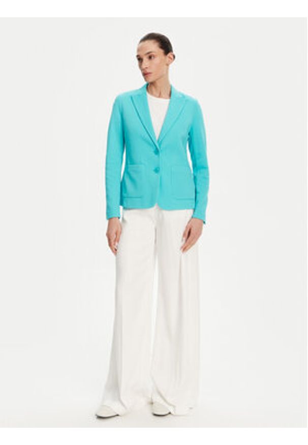 Olsen Marynarka 15001367 Niebieski Regular Fit. Kolor: niebieski. Materiał: syntetyk