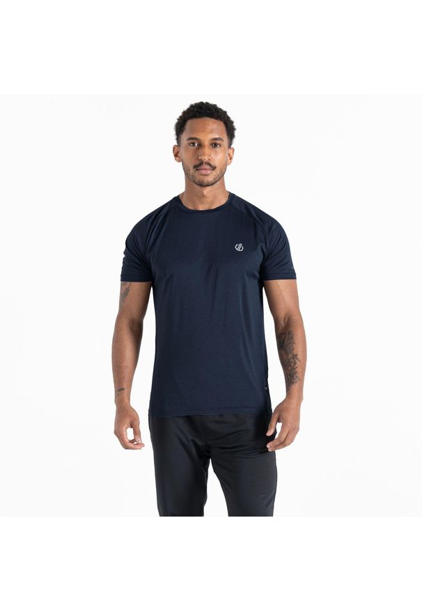 DARE 2B - Koszulka Accelerate Mens Active. Kolor: szary, niebieski, wielokolorowy. Materiał: tkanina. Wzór: nadruk