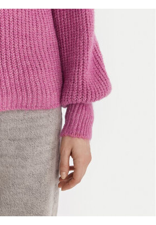 Vero Moda Sweter Ellie 10346753 Fioletowy Oversize. Kolor: fioletowy. Materiał: syntetyk