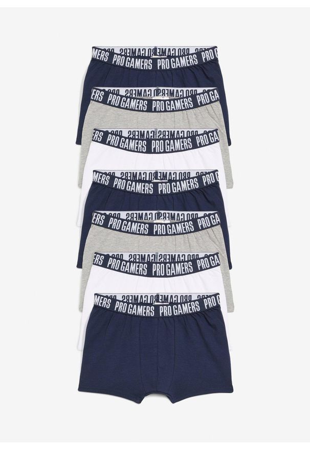 bonprix - Bokserki z miękkiej bawełny (7 par). Kolor: biały. Materiał: bawełna