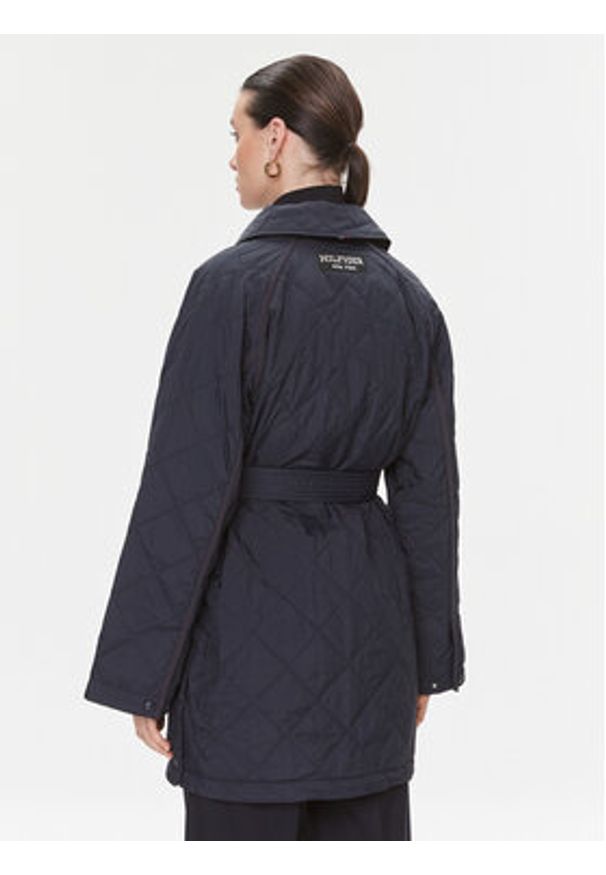 TOMMY HILFIGER - Tommy Hilfiger Kurtka przejściowa WW0WW40469 Granatowy Relaxed Fit. Kolor: niebieski. Materiał: syntetyk