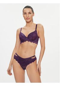 Hunkemöller Biustonosz z fiszbiną Sienna Uf 200091 Fioletowy. Kolor: fioletowy. Materiał: syntetyk #4