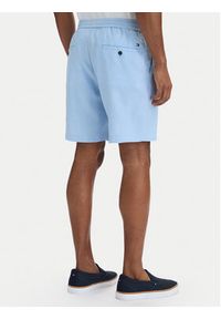 TOMMY HILFIGER - Tommy Hilfiger Szorty materiałowe Dover MW0MW44355 Niebieski Regular Fit. Kolor: niebieski. Materiał: len #5