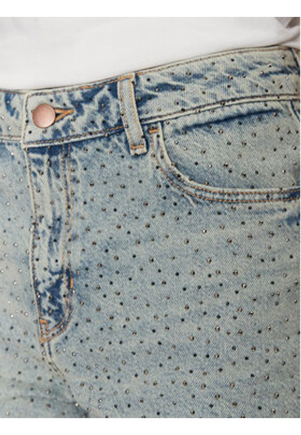 Guess Szorty jeansowe W5GD74 D5LQ2 Niebieski Regular Fit. Kolor: niebieski. Materiał: jeans, bawełna