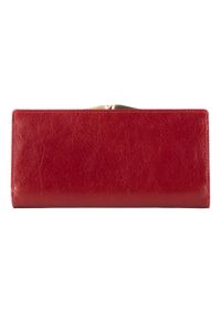 Wittchen - Damski skórzany portfel z zapięciem na bigiel. Kolor: czerwony. Materiał: skóra #5