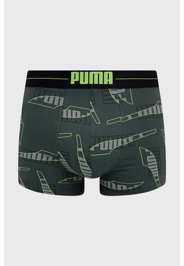 Puma - Bokserki (2-pack). Kolor: zielony
