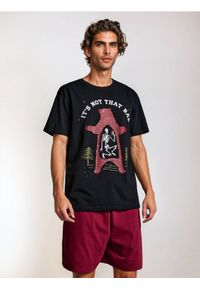 Sinsay - Bawełniana piżama z nadrukiem i kieszeniami - wielobarwny. Materiał: bawełna. Wzór: nadruk #1