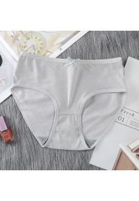 Intica - Figi dziewczęce o średnim stanie z elastycznymi bokami Tomiko. Kolor: szary. Materiał: materiał