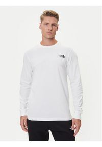 The North Face Longsleeve Easy NF0A8A6F Biały Regular Fit. Kolor: biały. Materiał: bawełna. Długość rękawa: długi rękaw