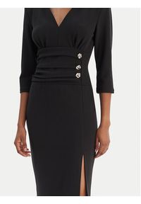 Rinascimento Sukienka koktajlowa CFC0020161002 Czarny Slim Fit. Kolor: czarny. Materiał: syntetyk. Styl: wizytowy #4
