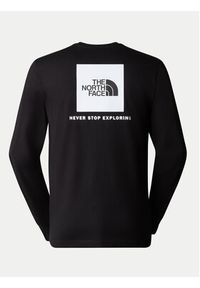 The North Face Longsleeve Redbox NF0A87NN Czarny Regular Fit. Kolor: czarny. Materiał: bawełna. Długość rękawa: długi rękaw