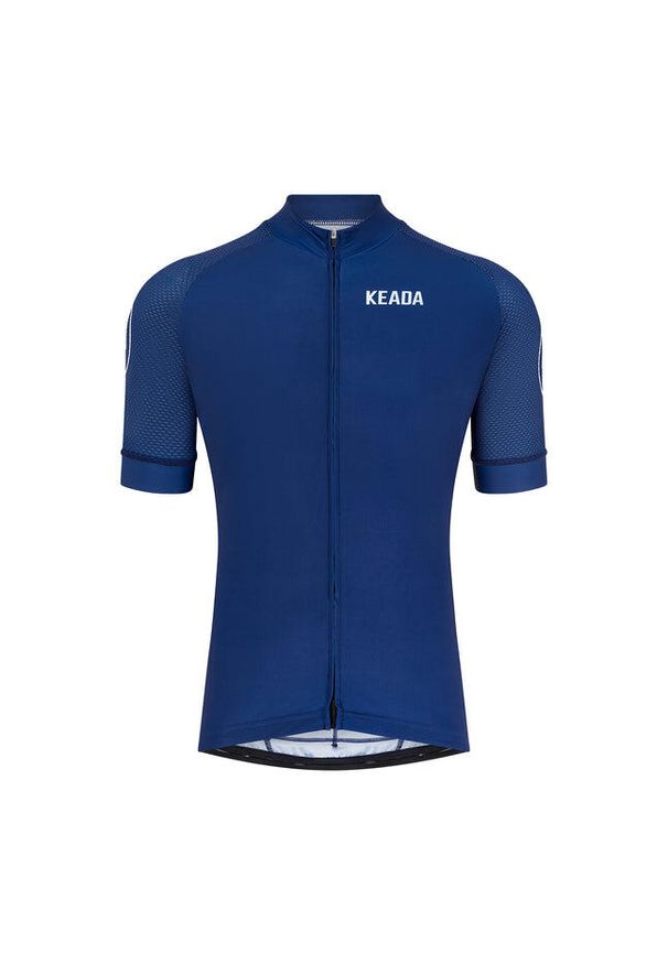 KEADA SPORTS - Damska koszulka kolarska z krótkim rękawem – Granatowa. Kolor: niebieski. Długość rękawa: krótki rękaw. Długość: krótkie. Sport: kolarstwo