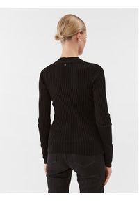 Guess Sweter W3BR30 Z2V42 Czarny Regular Fit. Kolor: czarny. Materiał: syntetyk, wiskoza