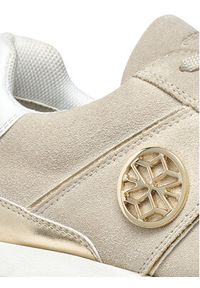 Geox Sneakersy D New Kency D55MZA 022BN CH62L Beżowy. Kolor: beżowy. Materiał: zamsz, skóra #3