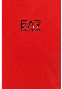 EA7 Emporio Armani Polo 8NPF04.PJM5Z męskie kolor czerwony gładki. Okazja: na co dzień. Typ kołnierza: polo. Kolor: czerwony. Materiał: dzianina. Długość: krótkie. Wzór: gładki. Styl: casual #4