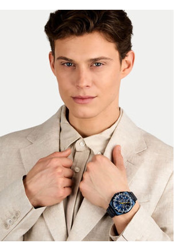 Maserati Zegarek Velocitá Chronograph R8873652008 Granatowy. Kolor: niebieski