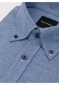 Pako Lorente - PAKO LORENTE – Granatowa koszula w pepitkę. Kolor: niebieski. Materiał: bawełna. Długość rękawa: długi rękaw. Długość: długie #3