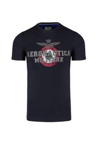 Aeronautica Militare - T-shirt AERONAUTICA MILITARE. Okazja: na co dzień. Materiał: bawełna. Długość rękawa: krótki rękaw. Długość: krótkie. Wzór: nadruk. Styl: klasyczny, casual #1