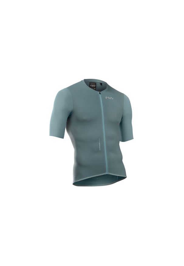 Koszulka rowerowa szosowa NORTHWAVE Essence Jersey UPF50 zielony. Kolor: zielony. Materiał: jersey