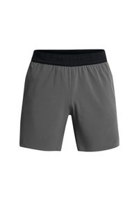 Szorty Under Armour Peak Woven. Kolor: czarny. Materiał: materiał. Sport: fitness #1