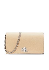 Lauren Ralph Lauren - LAUREN RALPH LAUREN Torebka 432966784005 Beżowy. Kolor: beżowy. Materiał: skórzane