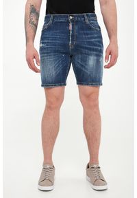 Spodenki męskie jeansowe Marine DSQUARED2. Materiał: jeans. Styl: marine #4