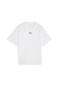 Puma - Młodzieżowa koszulka Essentials Boxy PUMA White. Kolor: biały