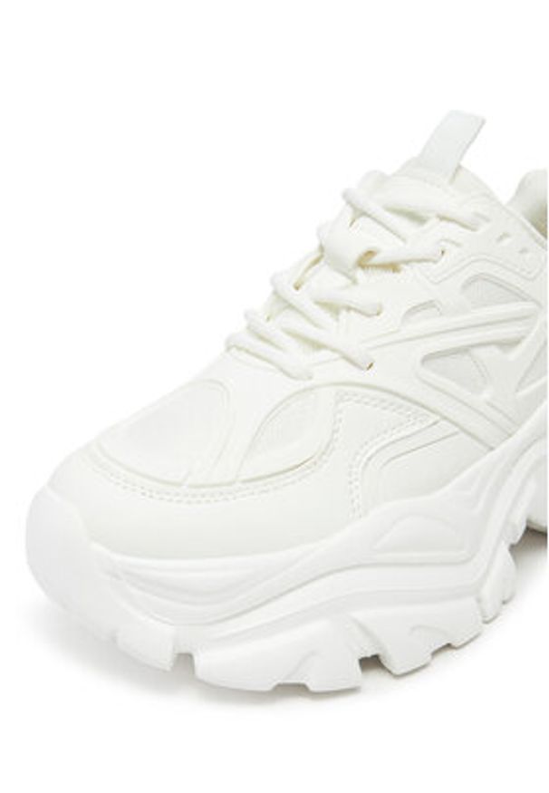 DeeZee Sneakersy AM25238 Biały. Kolor: biały. Materiał: skóra