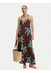 LOLA CASADEMUNT Sukienka letnia LS2616022 Brązowy Relaxed Fit. Kolor: brązowy. Sezon: lato #3